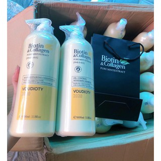 Dầu Gội xả (cặp) collagen & Biotin XANH LÁ, XANH DƯƠNG, VÀNG, TRẮNG