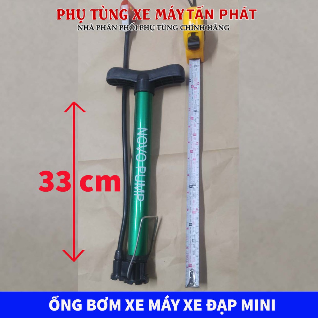 Bơm Xe Máy Xe Đạp Mini Chiều Dài 33cm Nhỏ Gọn Dễ Mang Theo