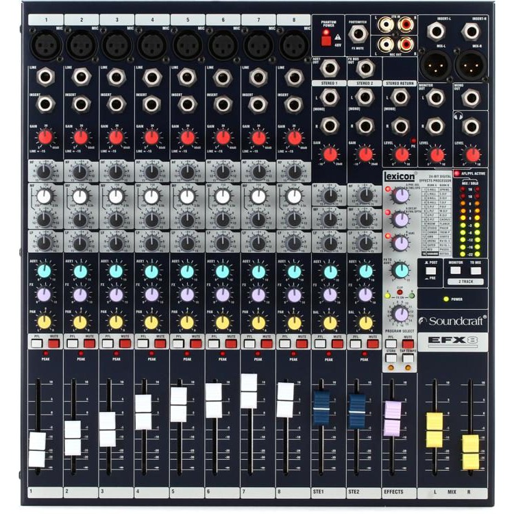 CTY MẠNH TIẾN BÀN MIXER SOUNDCRAFT EFX8 CHUYÊN ÂM THANH SÂN KHẤU
