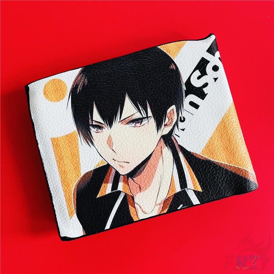 ❀ Anime Haikyuu! Ví Ngắn ❀ 1 Ví Gấp Da PU Thời Trang