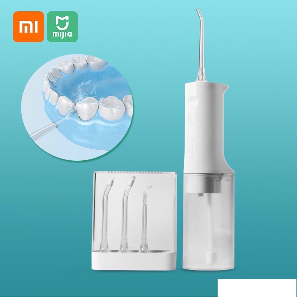 Tăm Nước Xiaomi Mijia MEO701 - Vệ Sinh Răng Miệng - Kèm 4 Đầu Vòi Tiện Lợi - Chính Hãng - Bảo Hành 1 Năm