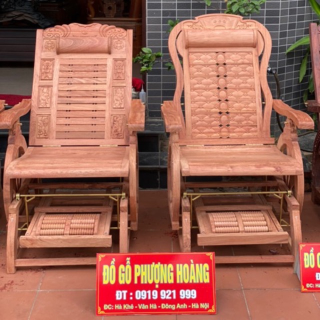 Ghế mát xa gỗ hương đá . Nằm ghê cảm giác đung đưa thư giãn hết mệt mỏi khoẻ khoắn