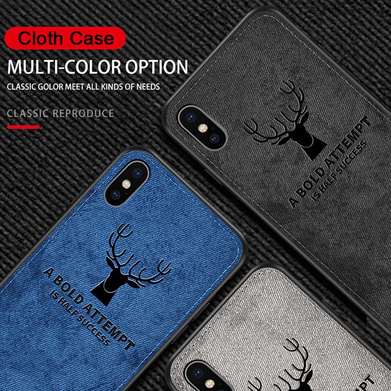 Casing for Meizu X8 V8 Pro M9 M8 M6 M5 Note 9 8 6 5 17 Pro 16th Plus 16X Silicone Case Leather TPU Cloth Fabric Deer Cover