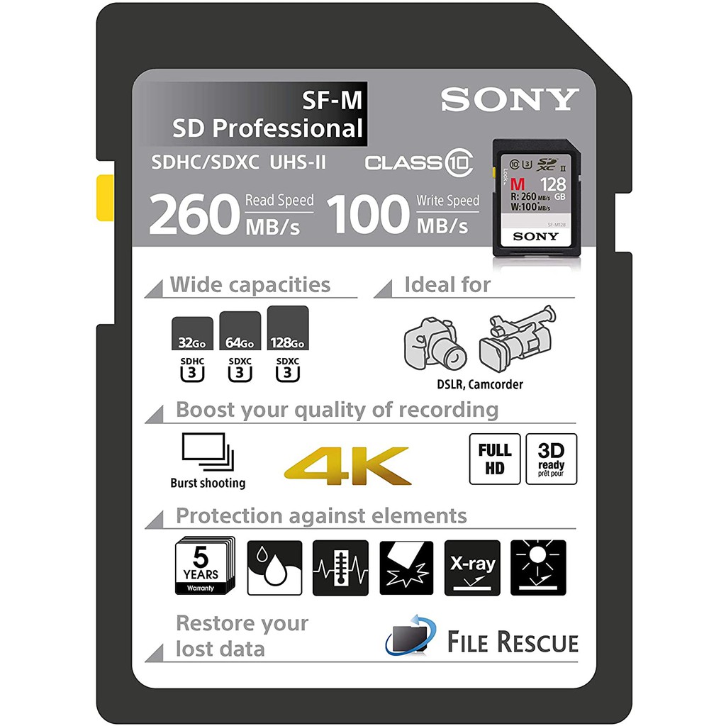 Thẻ nhớ Sony 32GB M Series UHS-II SDHC 260MB/s (chính hãng) | BigBuy360 - bigbuy360.vn