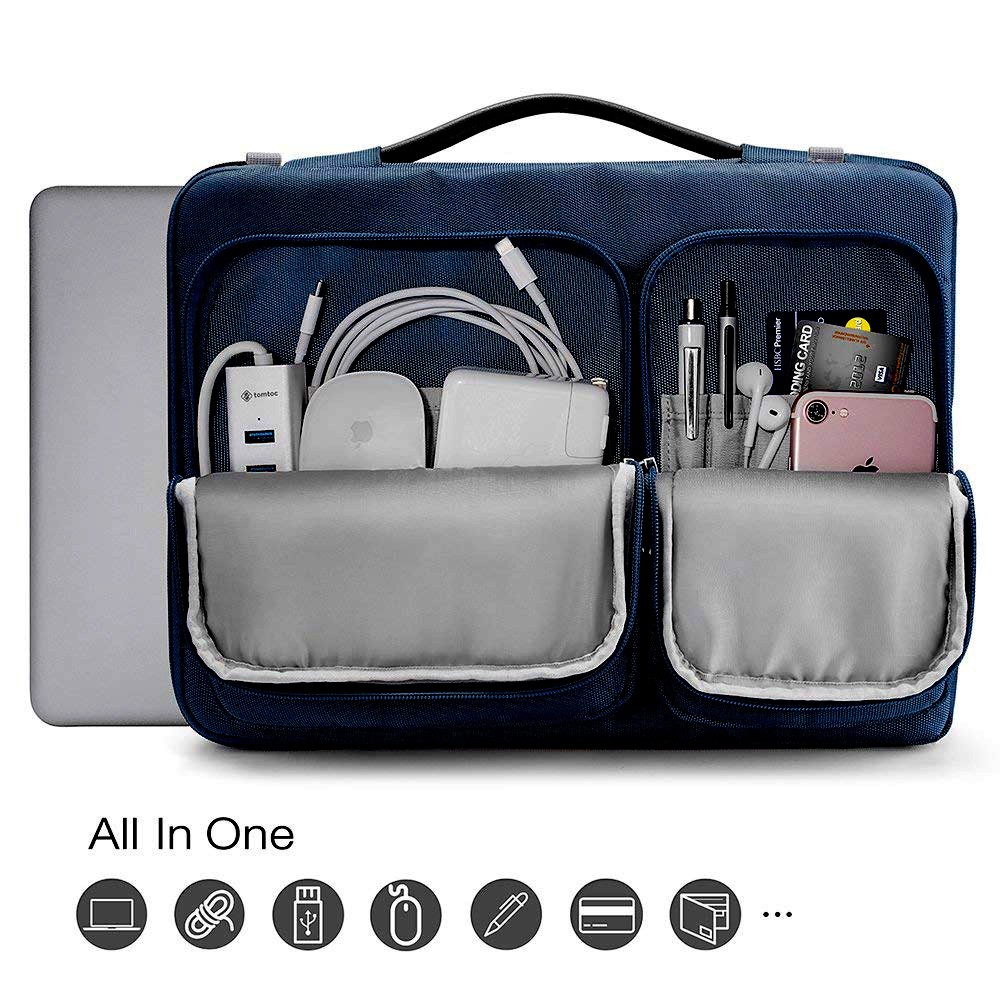 Túi đeo chống nước chống sốc Tomtoc 360* Shoulder Bags Macbook 13&quot;/13.3&quot;-15/16'' - A42 đủ màu ĐEN/ĐỎ/XÁM/XANH