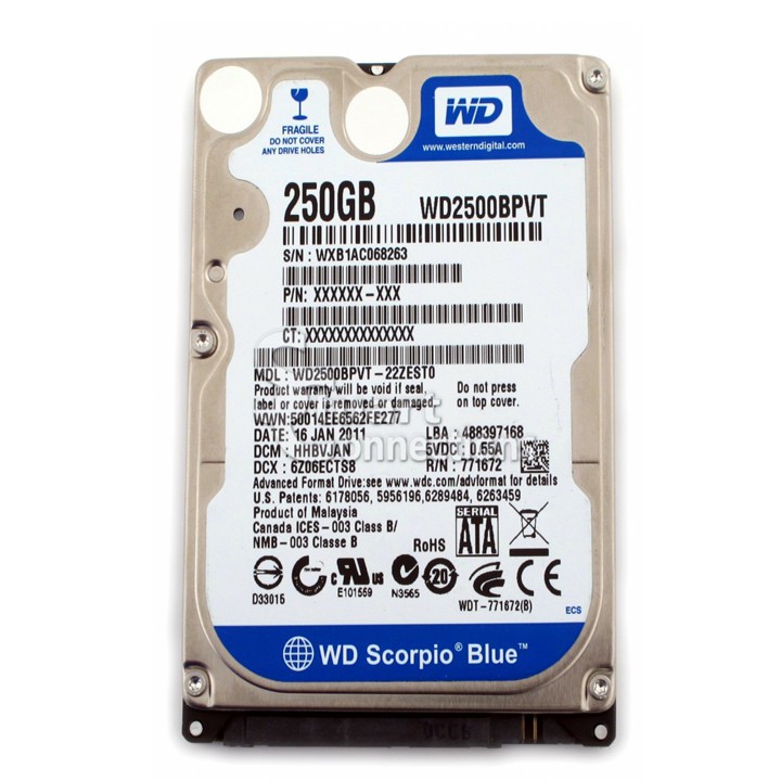 Ổ cứng laptop sata 2.5 bóc máy good 100%