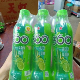 lốc 6 chai nước chanh muối 360 ,355 ml