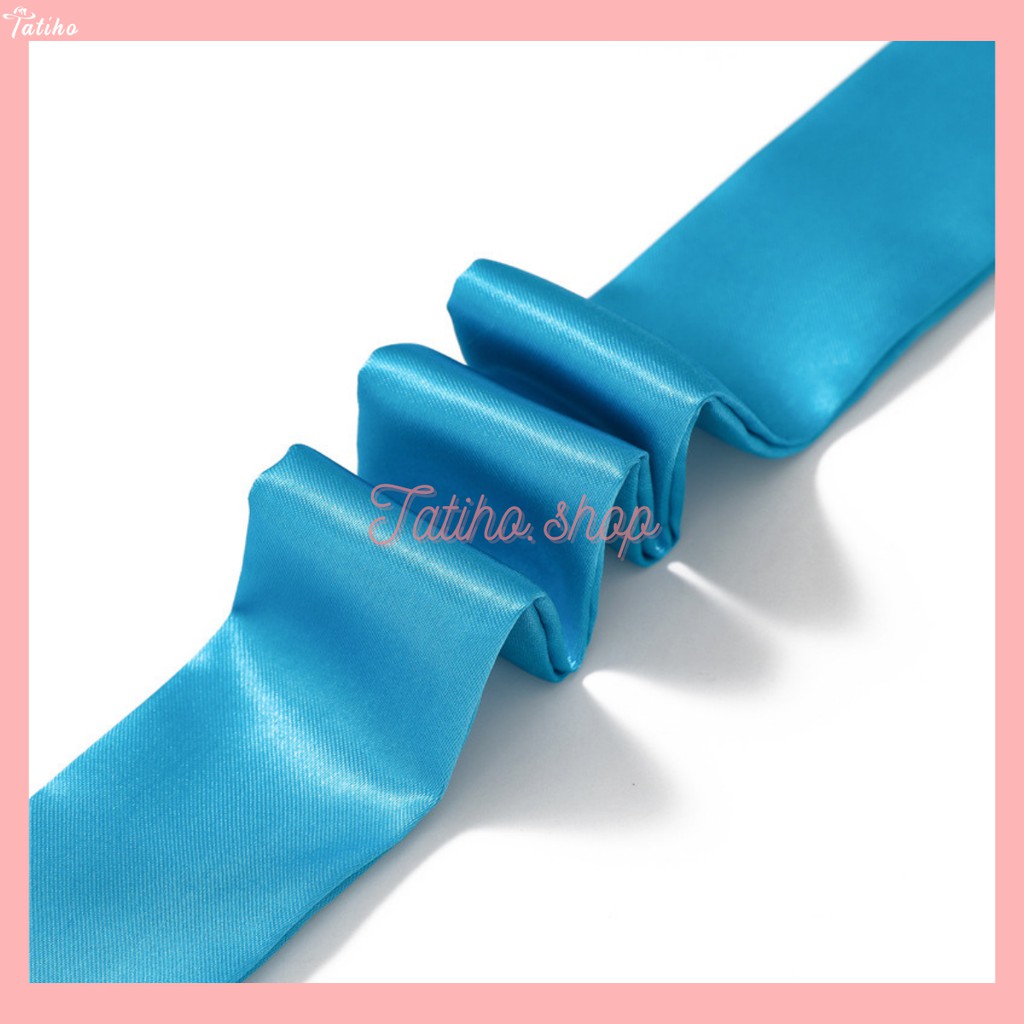 [Hàng Xịn, Giá Tốt] Khăn Quấn Túi Xách, Khăn Turban Trơn Nhiều Màu Sang Trọng - Chất Liệu Satin - 5x90cm - Mã TD005