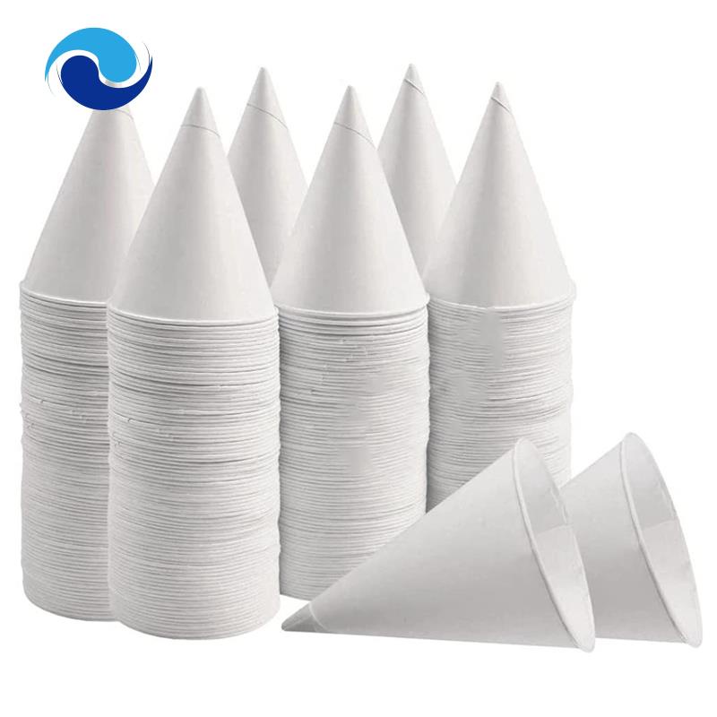 Set 200 Cốc Giấy Hình Nón Chống Rò Rỉ Tiện Dụng