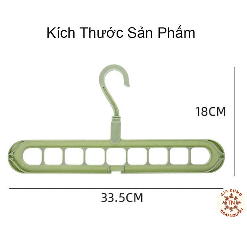 Móc Treo Quần Áo Đa Năng Tiện Lợi 9 Lỗ SIÊU HÓT [MÓC 9 LỖ]