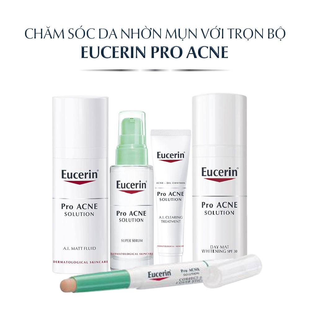 Kem Dưỡng Kiểm Soát Nhờn Ngừa Mụn Eucerin Pro Acne Solution A.I Matt Fluid 50ml - ProAcne AI Mattifying