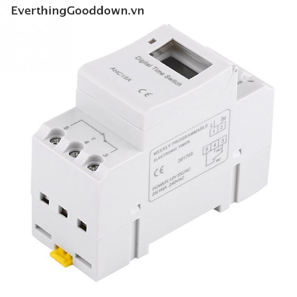 Everthinggooddown thc15a công tắc hẹn giờ kỹ thuật số điện tử điều khiển rơ le 220v 12v 24v 110v