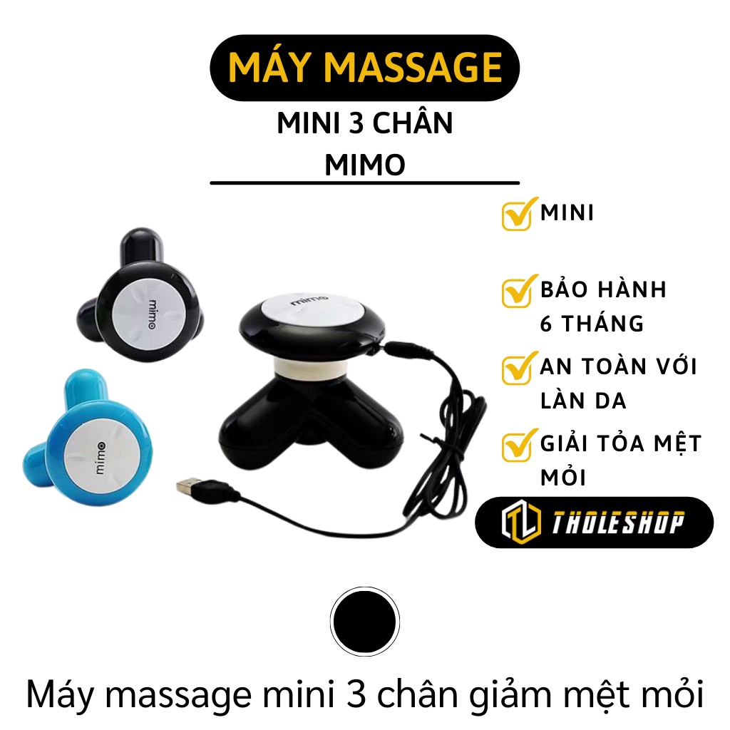 Máy giải mỏi - Máy massage mini 3 chân MIMO nhỏ gọn, tiện lợi giúp giảm đau nhức 2709