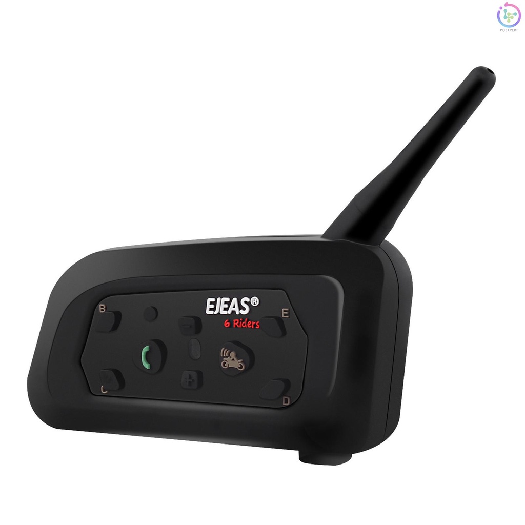 Bộ đàm liên lạc EJEAS V6 Pro 1200M gắn mũ bảo hiểm xe máy tiện dụng