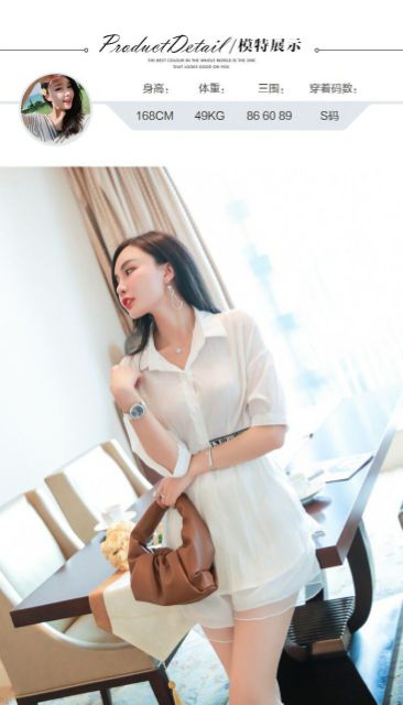 Hàng nhập - Set bộ nữ áo kiểu kèm quần short, bộ đùi lụa cổ sơ mi kiểu Nel