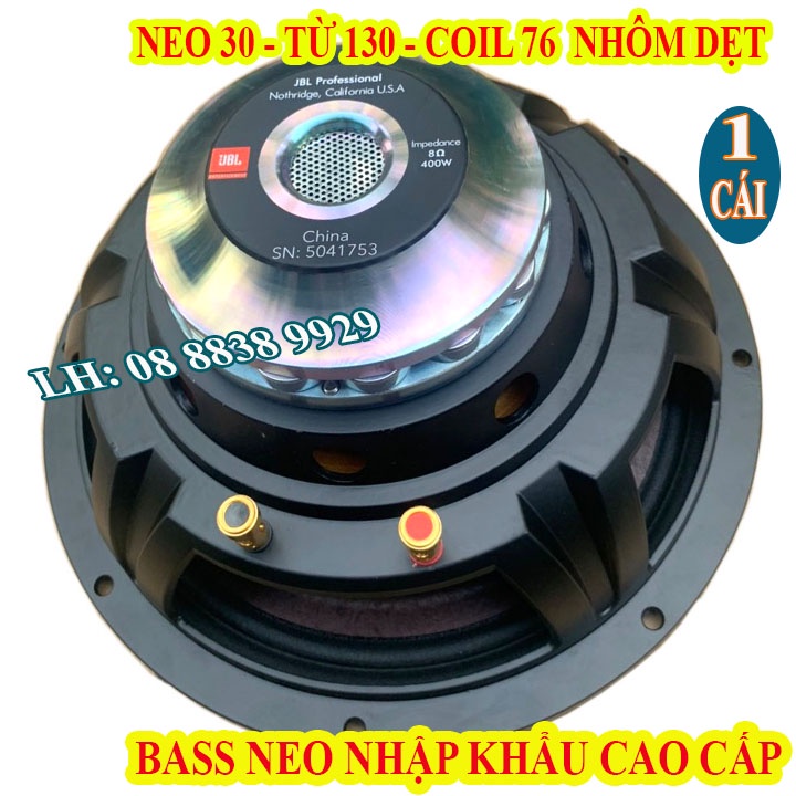 CỦ LOA BASS 30 TỪ NEO BI SỊN MÀNG HỒNG TỪ 130 COIL 76 NHÔM DẸT NHẬP KHẨU - GIÁ 1 CHIẾC