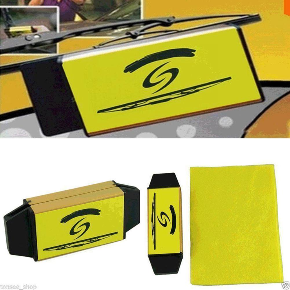 Bộ Dụng Cụ Vệ Sinh Cần Gạt Nước Kính Chắn Gió Ô Tô Kèm 5 Miếng Lau Phù Hợp