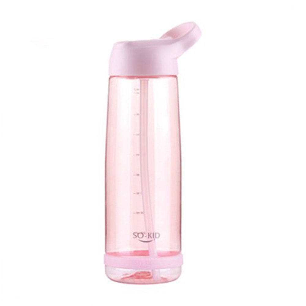 Bình Nước Trong Suốt Có Ống Hút Dung Tích 550ml/850ml/1000ml