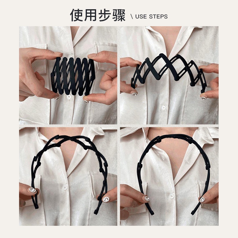 Băng Đô Đội Đầu Thiết Kế Dạng Thẻ Gấp Gọn Tiện Dụng Cho Nữ Năm 2021