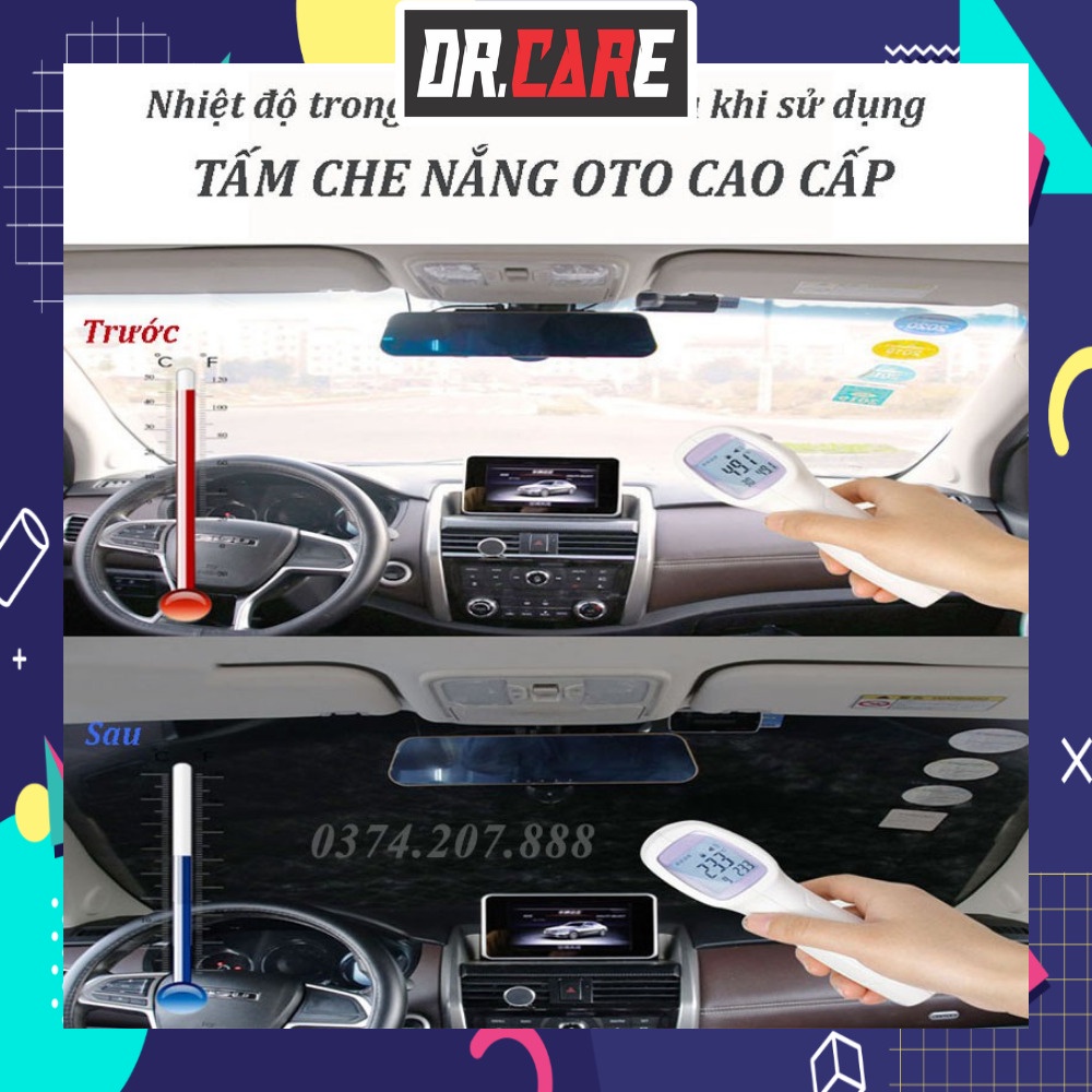 Tấm che nắng kính lái ô tô  cao cấp chống nóng chống xướt  xe 5 chổ xe 7 chổ