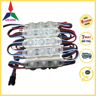 Led hắt 3 bóng 8206 full màu tự nháy vỉ 20 thanh