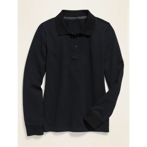 Áo onavy polo dài tay bé gái 5y-18y lỗi không có cúc