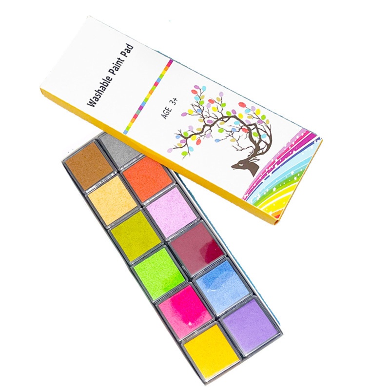 Đệm Mực 24 Màu Sắc Dùng Để Huấn Luyện Trí Não Cho Bé