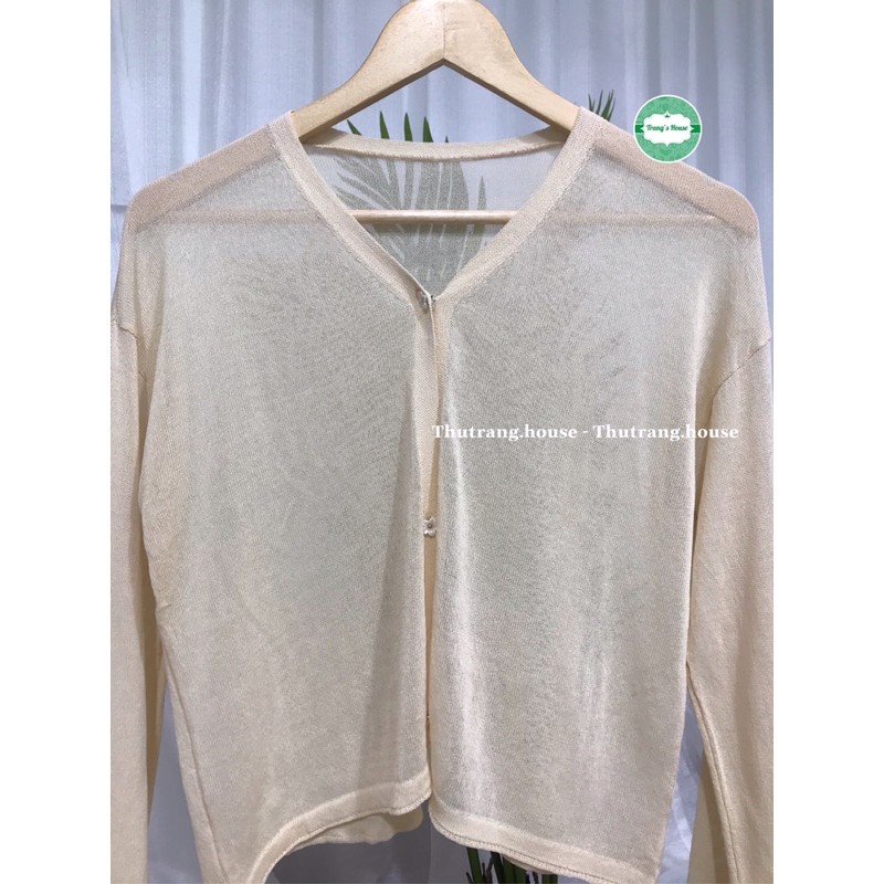 Áo cardigan len mỏng khoác ngoài dệt kim trơn Ulzzang Hàn Quốc MSP468 | BigBuy360 - bigbuy360.vn