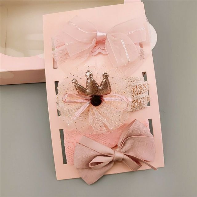Set 3 turban  công chúa cho bé