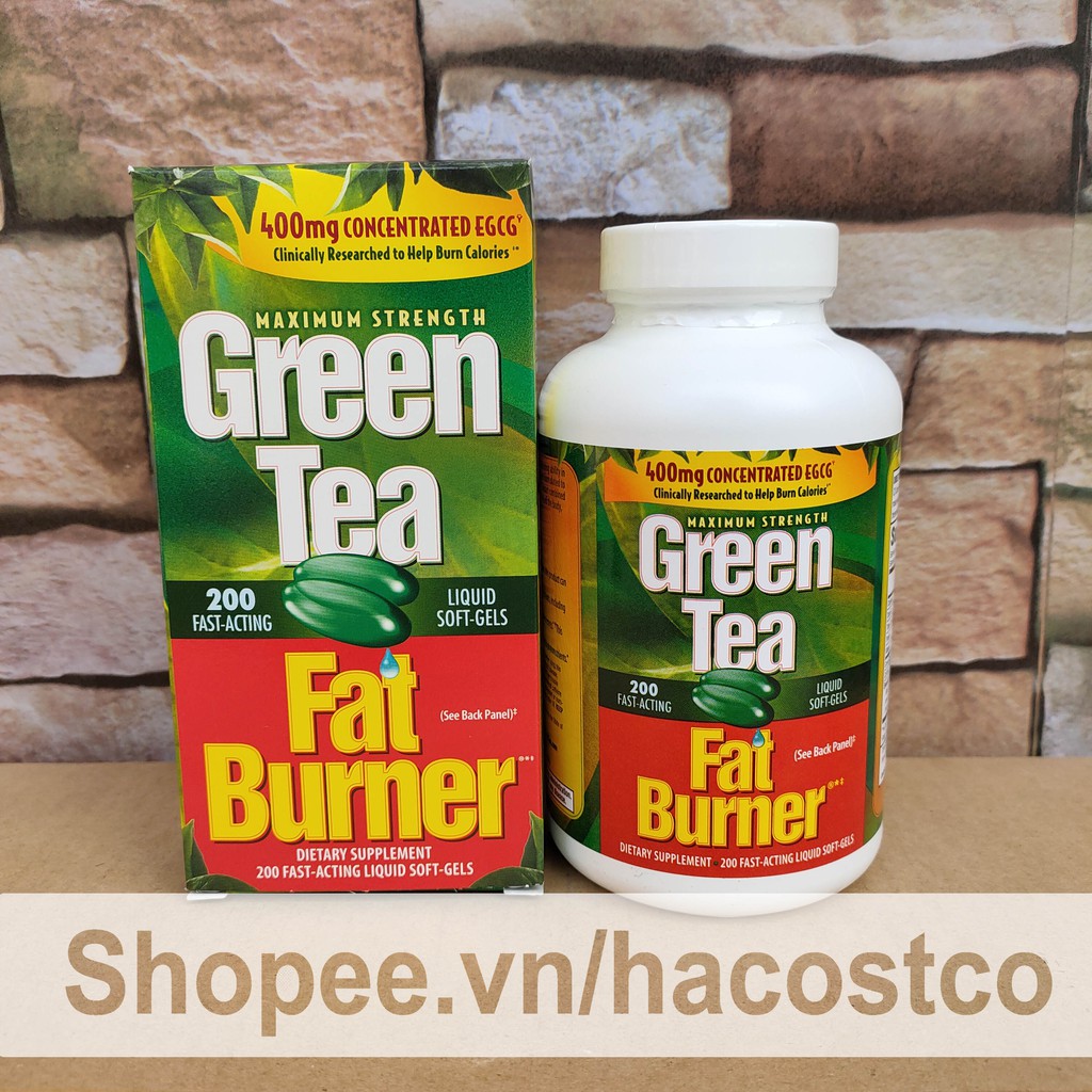 Viên uống trà xanh applied nutrition green tea fat burner maximum strength - ảnh sản phẩm 1