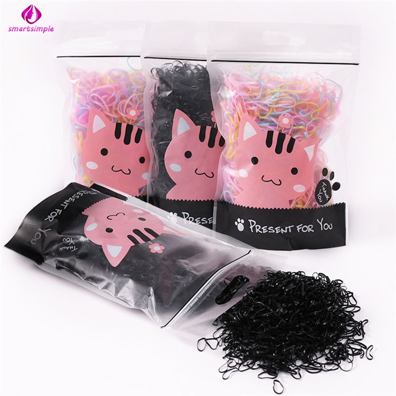 Set 500/800/1000/2500 Dây Thun Buộc Tóc Nhiều Màu