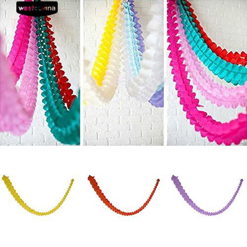 Dây hoa giấy treo tường trang trí tiệc xinh xắn