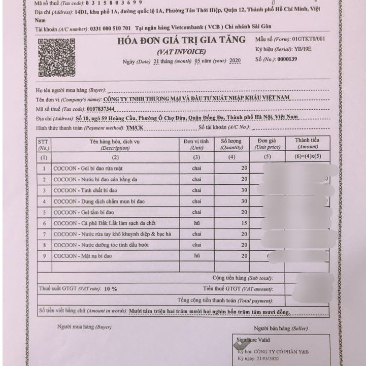 Mặt nạ Bí Đao Cocoon