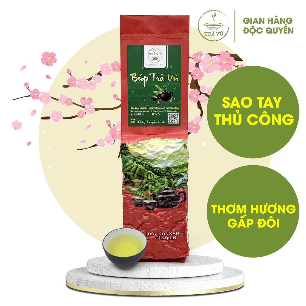 Chè Thái Nguyên [ Búp Trà Vũ ] Trà Thái Nguyên sao tay thủ công vị thơm truyền thống | BigBuy360 - bigbuy360.vn