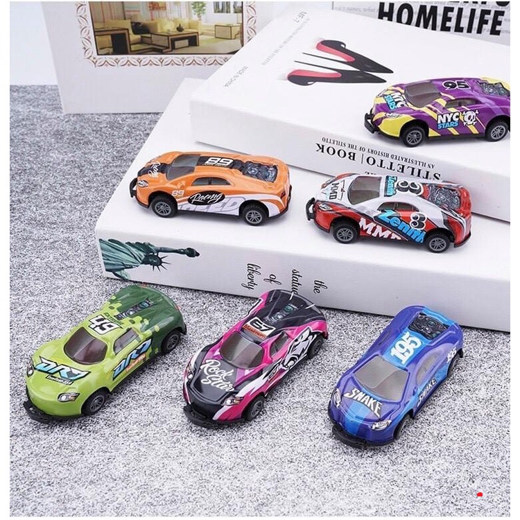 Xe ô tô đồ chơi bật nhảy 360 chạy đà không cần pin bằng hợp kim chắc chắn bay lên khi gặp vật cản