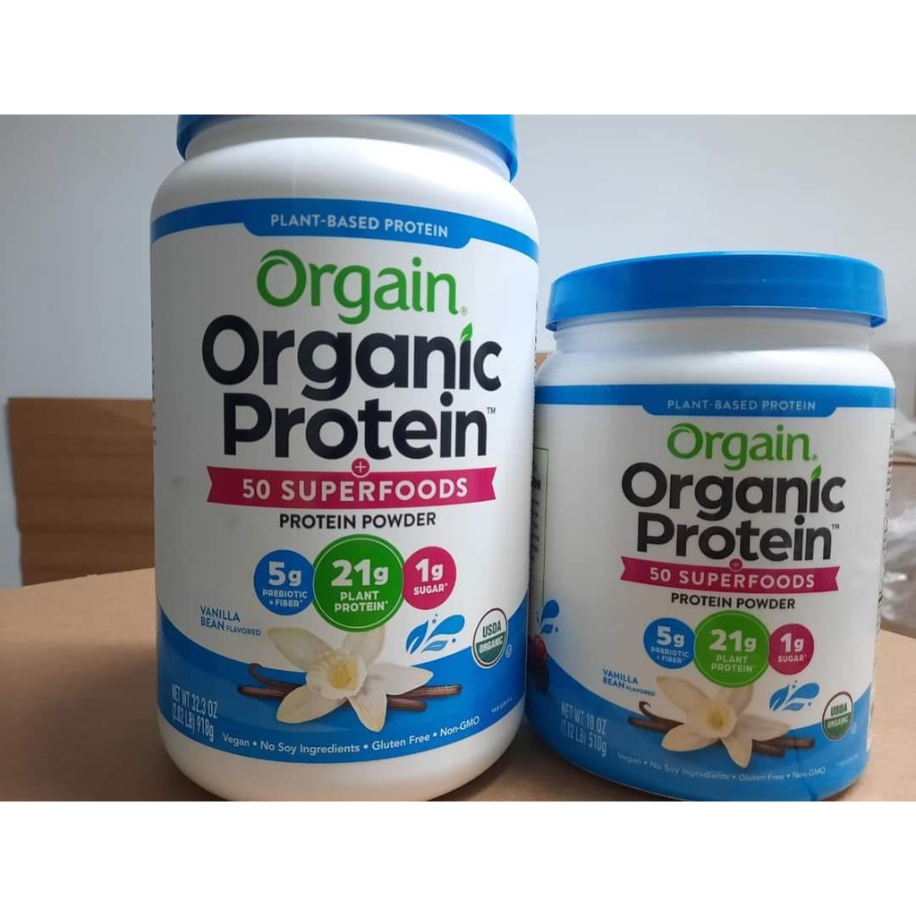 Bột đạm thực vật và Superfood hữu cơ của Mỹ Orgain Organic Protein & Greens