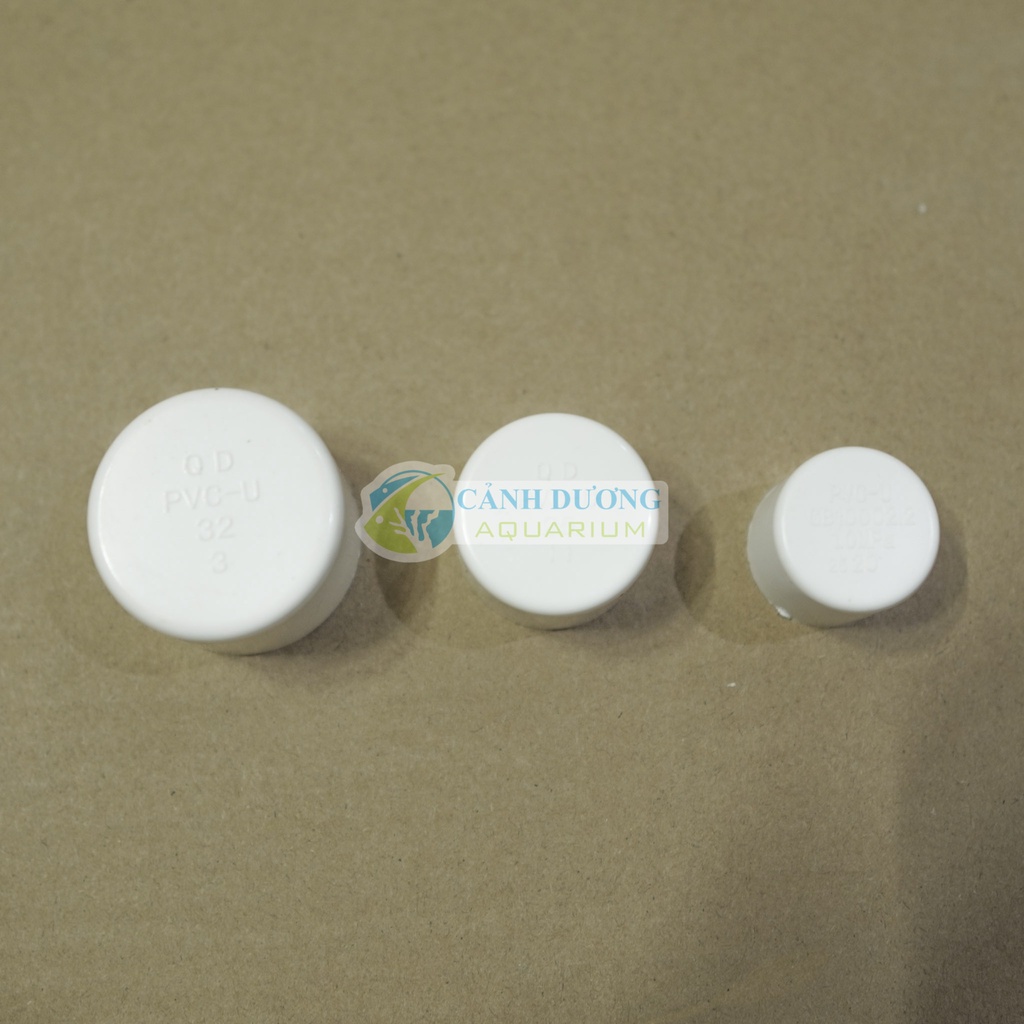 Nắp bít U-PVC Phi 32-25-20 chuyên dùng cho hồ cá