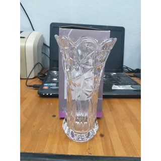 Lọ hoa thủy tinh cao 20cm - Trắng