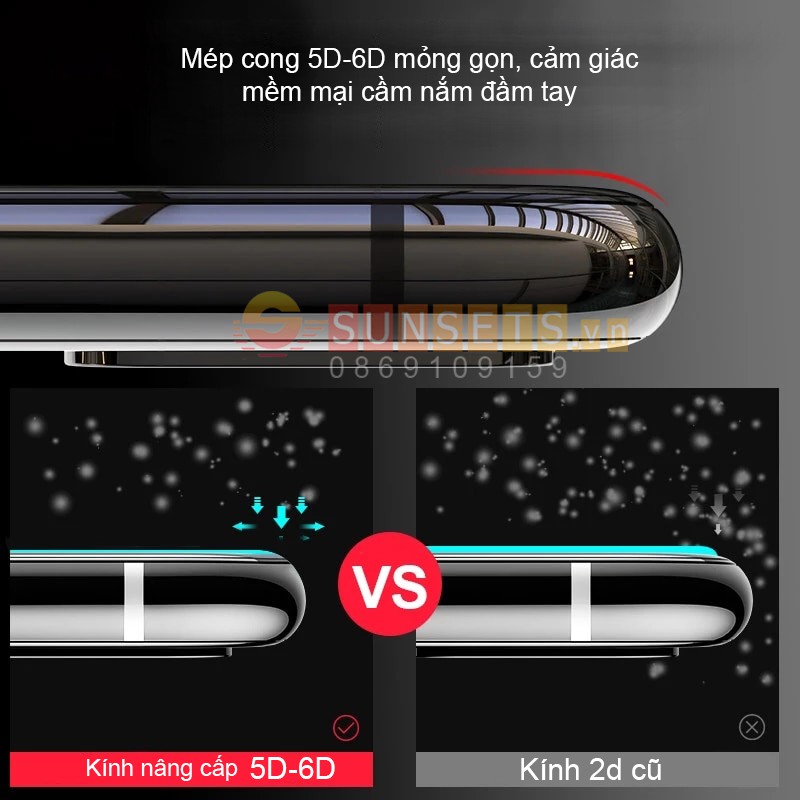 Kính cường lực Iphone 7/ 7 Plus/ 6/ 8 Plus/ SE/ X/ XS/ 11/ 12 Pro Max