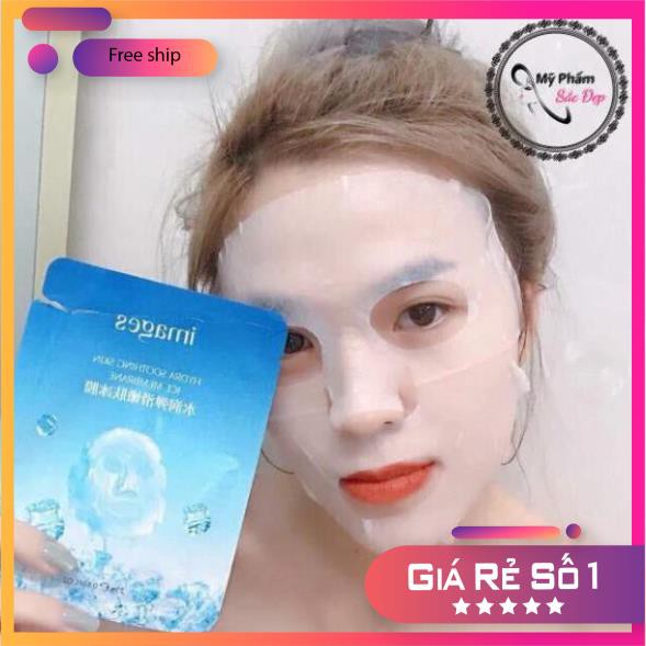 Mặt nạ đá băng dưỡng da mụn cấp ẩm thải độc HYDRA Smoothing Skin Ice Membrane Images Chính Hãng