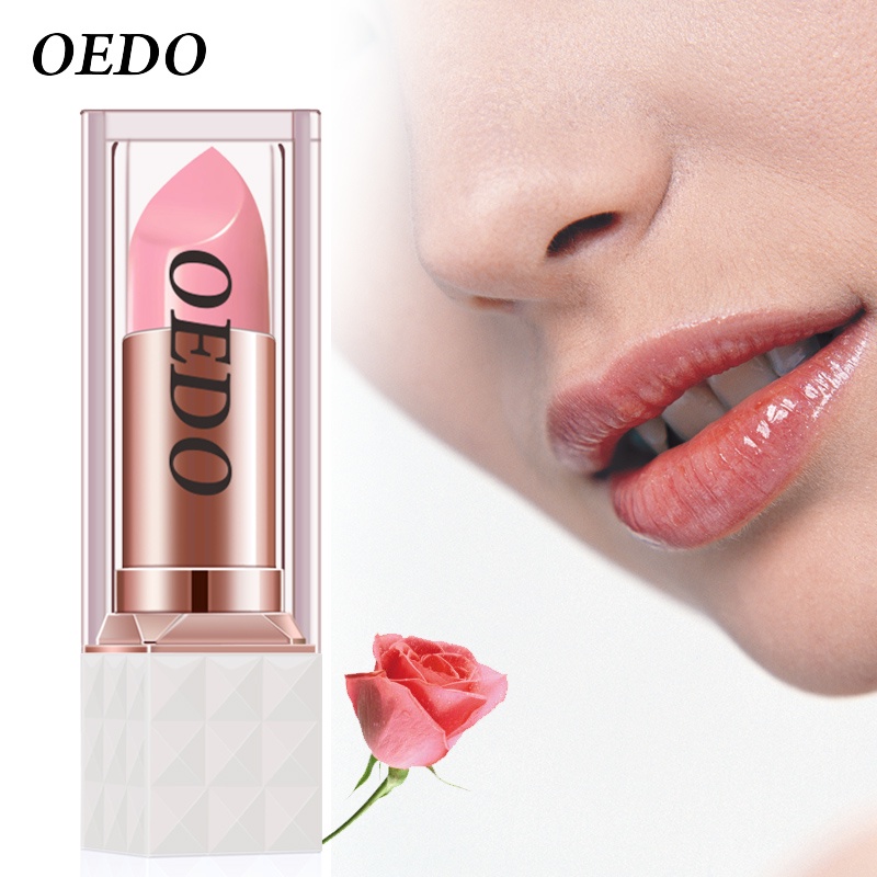 Son Dưỡng Môi OEDO Thay Đổi Màu Sắc Tinh Chất Hoa Hồng  chống lão hóa và Dưỡng ẩm Môi ẩm làm 3.5g