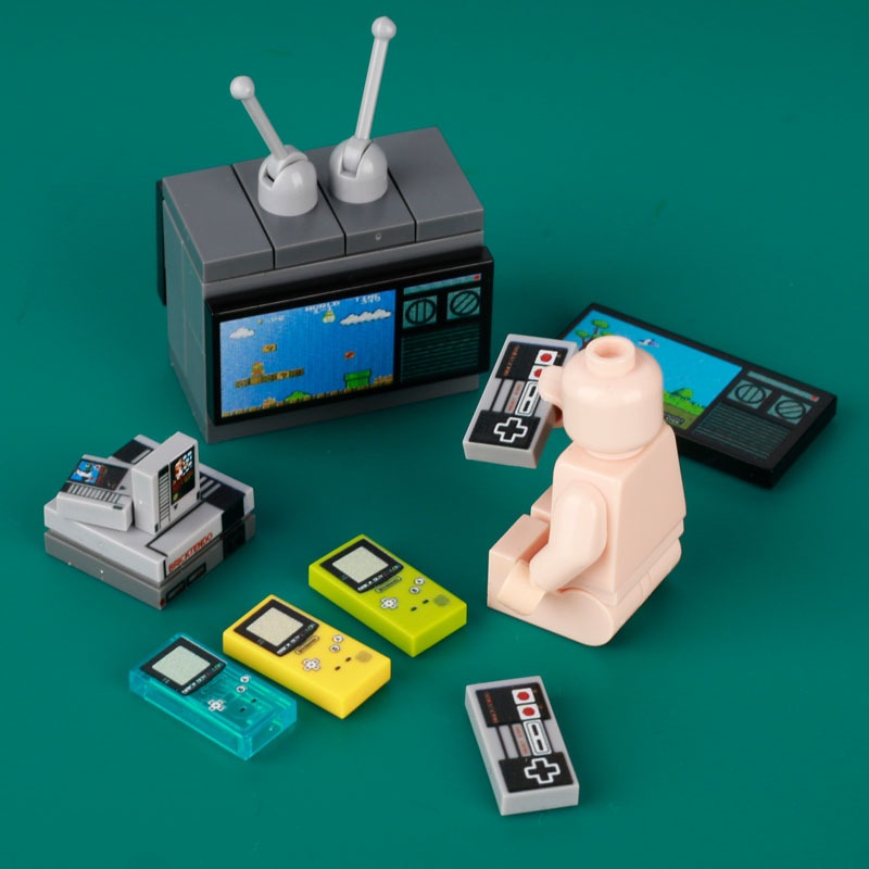 Đồ Chơi Lắp Ráp Máy Chơi Game TV Mini Sáng Tạo Thời Trang Cho Trẻ Em