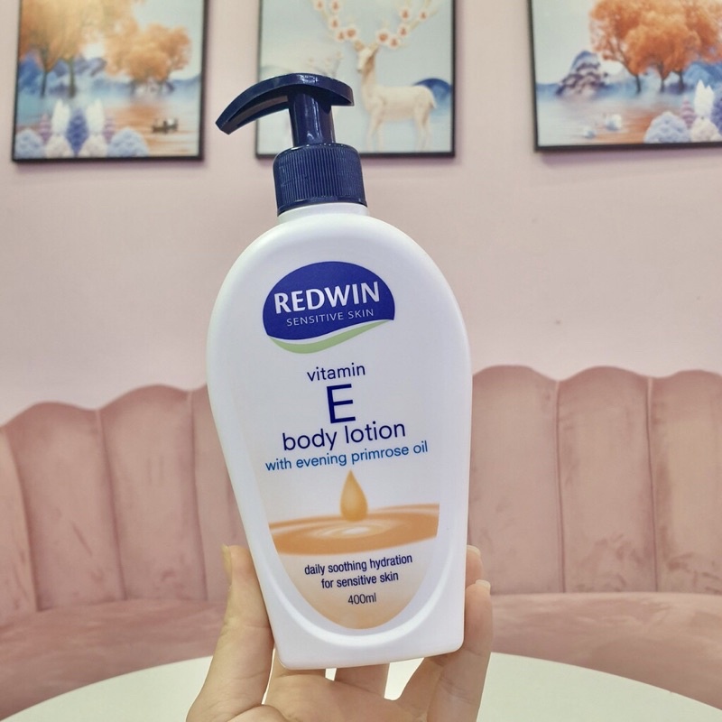 🍀☘️Kem dưỡng ẩm sáng da Redwin Vitamin E with Evening Primrose Oil của Úc 300g và 400ml☘️🍀