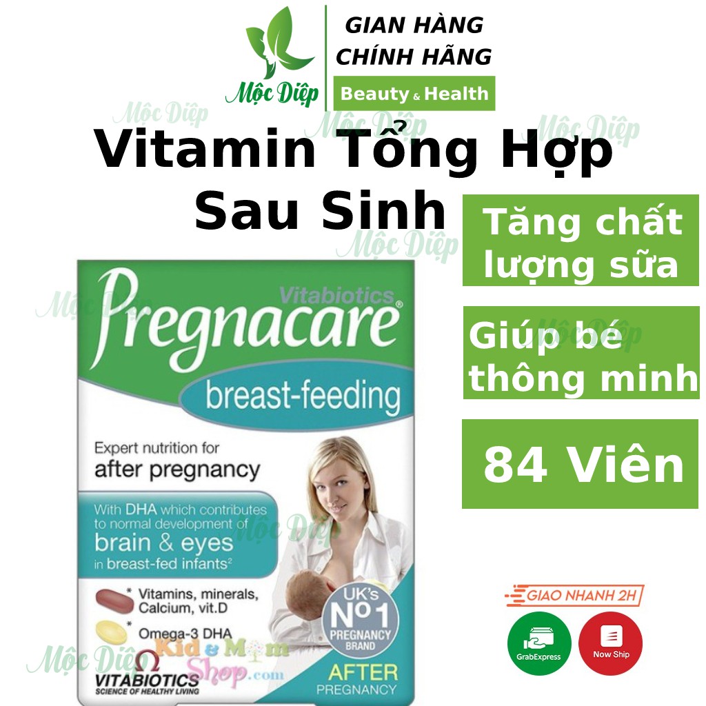 Vitamin tổng hợp Anh Quốc  ❤️CHÍNH HÃNG Vitamin bú sau sinh Anh Prenacare breast-feeding ❤️ tăng chất lượng sữa mẹ