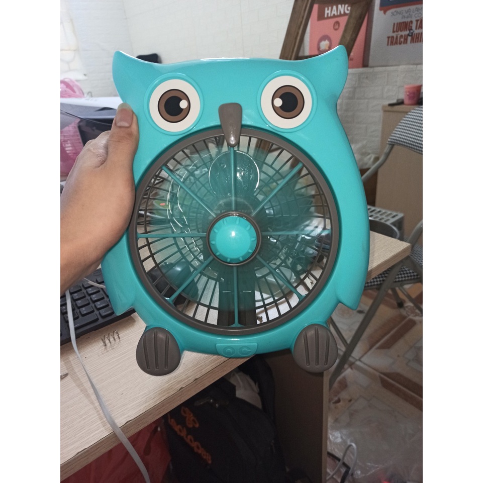 QUẠT ĐỂ BÀN MINI HÌNH THÚ cắm điện phù hợp để bàn làm việc cho dân văn phòng Cực Đáng Yêu