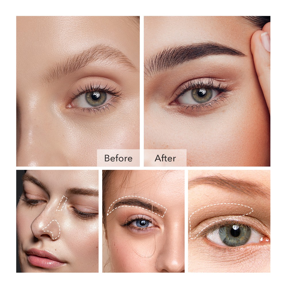 Phấn Kẻ Lông Mày BANXEER 3 Màu Không Thấm Nước Lâu Trôi 28g | BigBuy360 - bigbuy360.vn