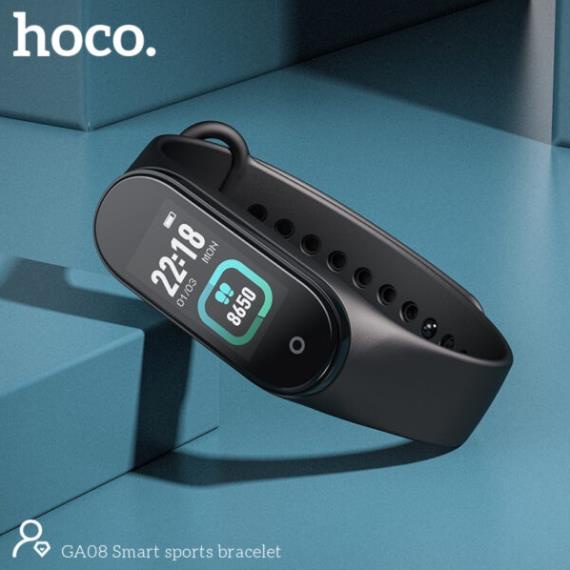 Đồng hồ thông minh - Vòng tay thông minh Hoco GA08 theo dõi sức khỏe, tập luyện thể thao, đo nhịp tim, pin trâu