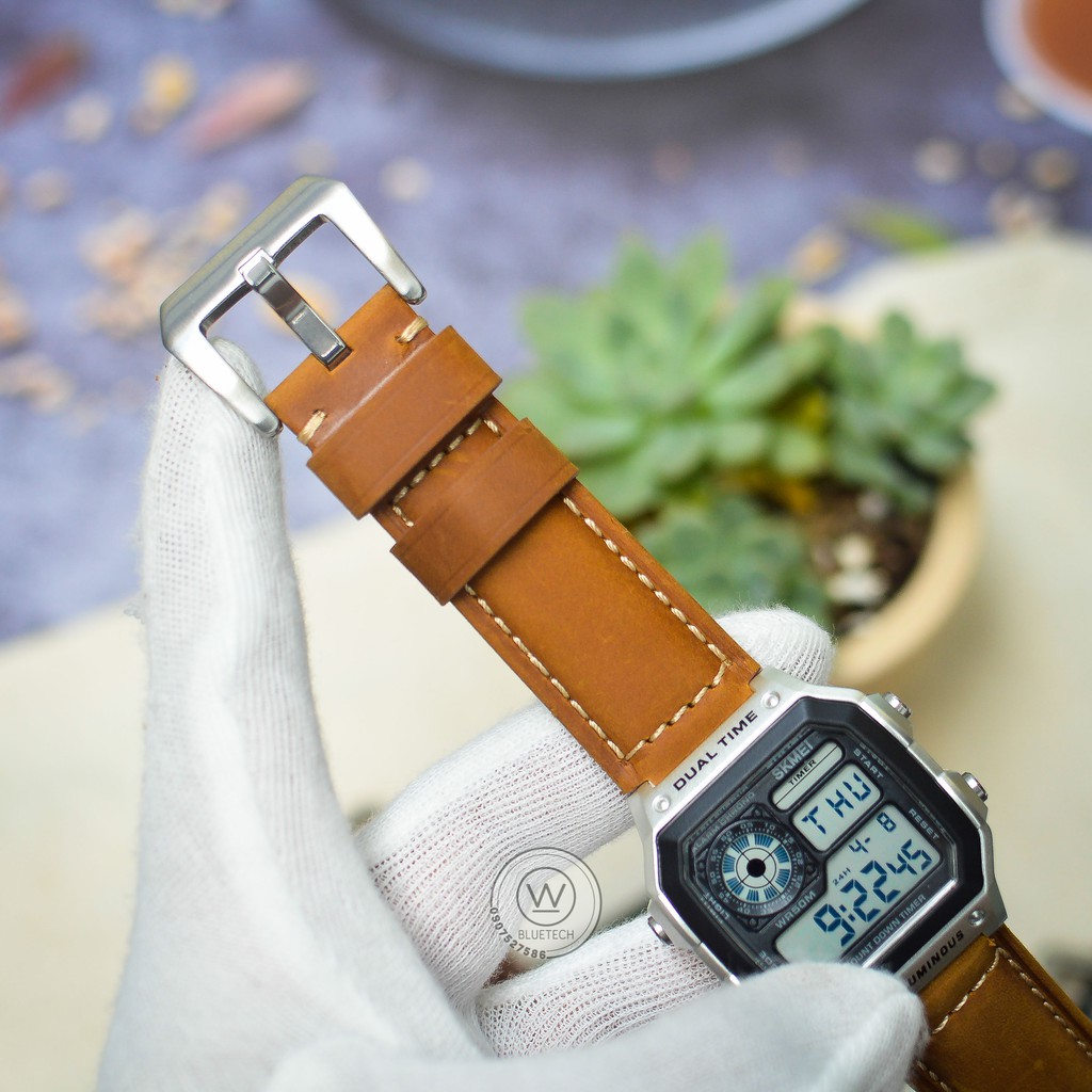 Đồng hồ Nam SKMEI 1335 điện tử bản dây da