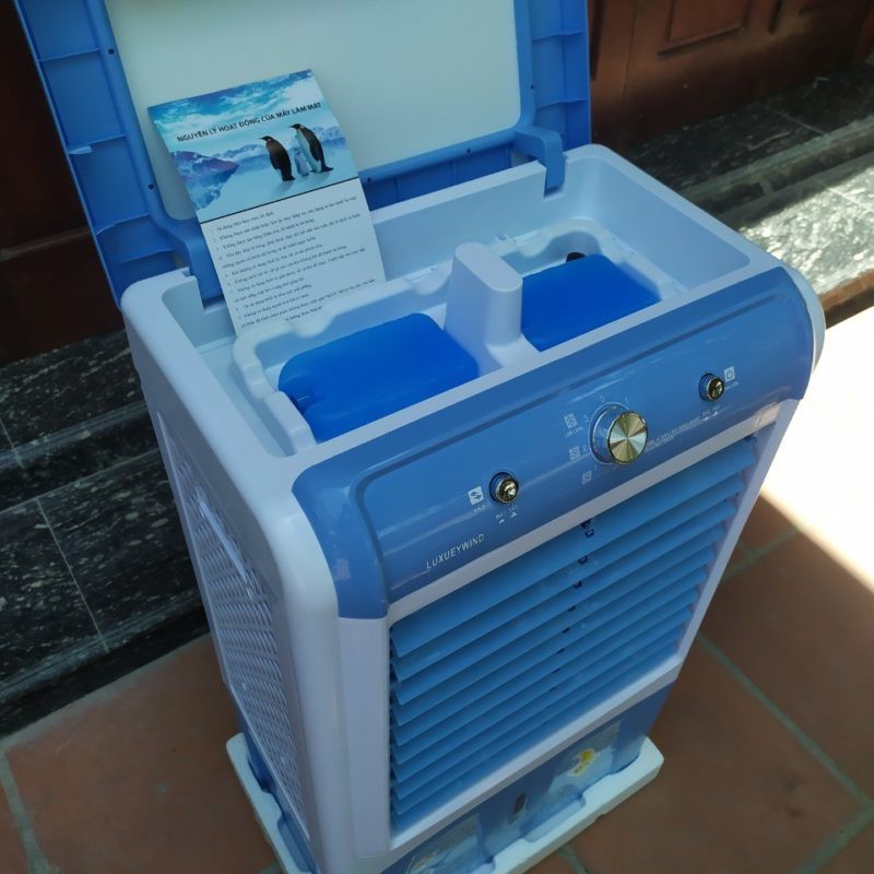 Quạt điều hòa hơi nước 35A có mặt kính cường lực công nghệ nhật bản | BigBuy360 - bigbuy360.vn