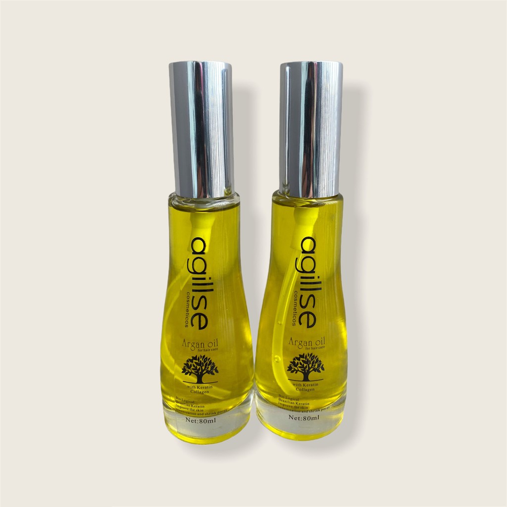 Tinh dầu dưỡng tóc agillse Argan Oil 80ml Phục hồi tóc hư tổn và chẻ ngọn CHÍNH HÃNG CT78